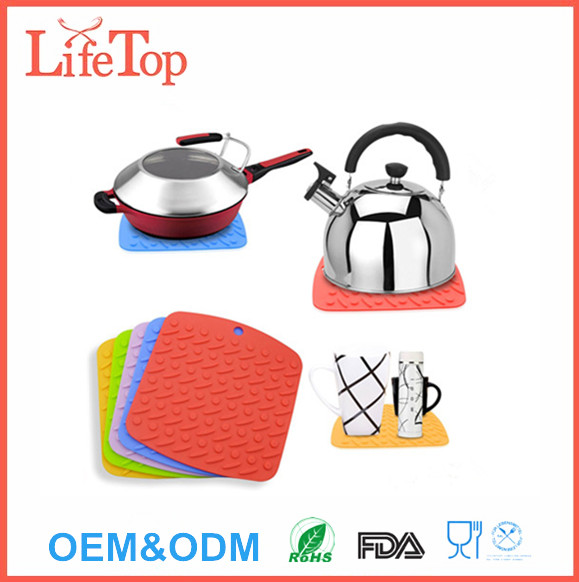 Heat Resistant Hot Pads Trivet Mat,Jar Opener,Spoon Rest and Garlic Peeler