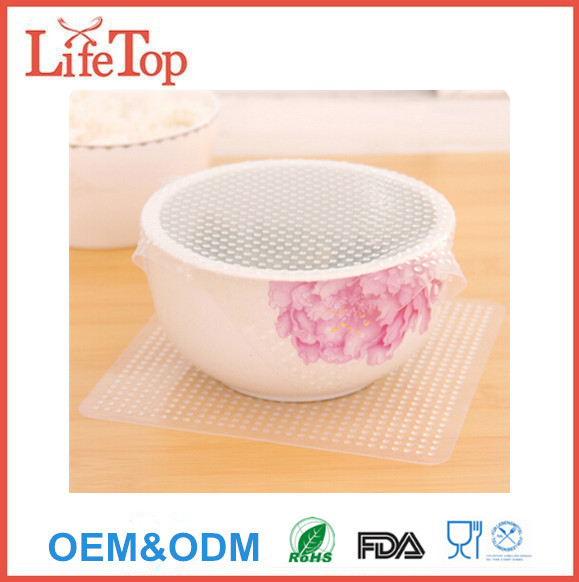 Reusable Silicone Lids Stretch Food and Bowl Covers