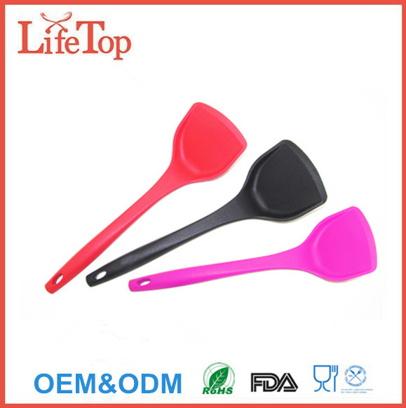 Premium Large Silicone Flexible Turner, Silicone Turner Spatula