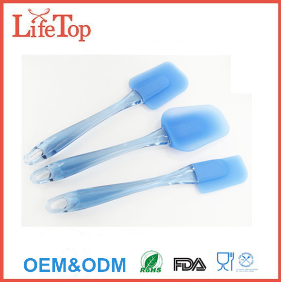 Easy Flex 3-Piece Silicone Spatula Set, Blue