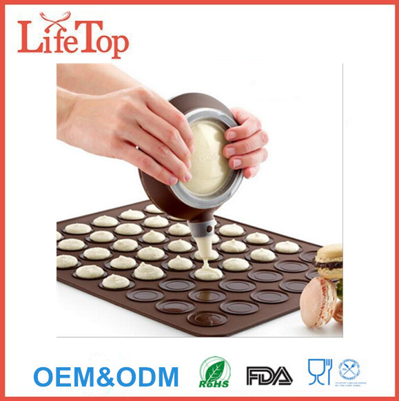 FDA Silicone Macaron Baking Mold Set of Decorative Piping Pot