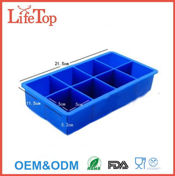 Best Ice Cube Trays Large Silicone Pack 2 Inch Ice Cubes Molds