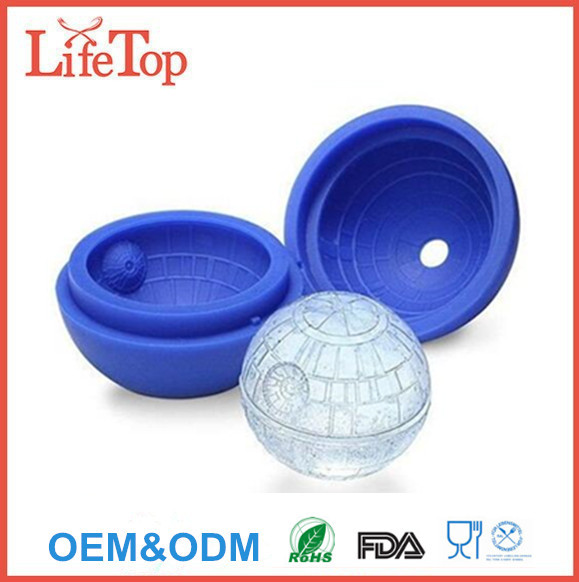 Food Grade Silicone Death Star Ice Cube Molds
