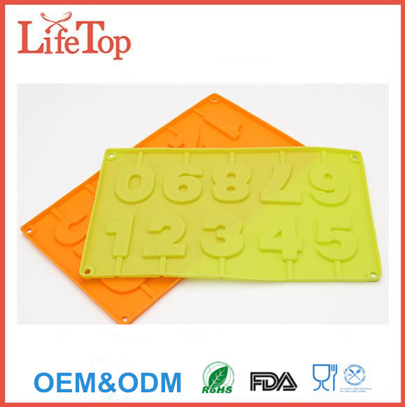 Cake Tools Number 0-9 Silicone Mold Baking Cake Cupcakea