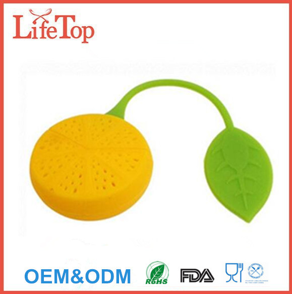 Lemon Silicone Tea Leaf Herbal Infuser Maker Filters Strainer 