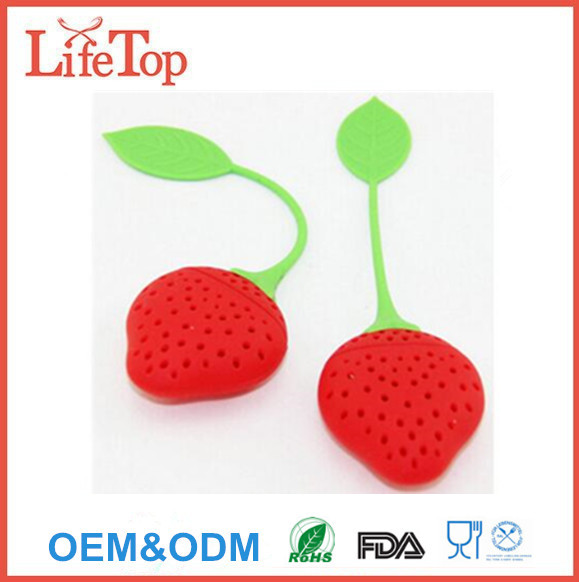 Strawberry Design Silicone Tea Infuser Strainer