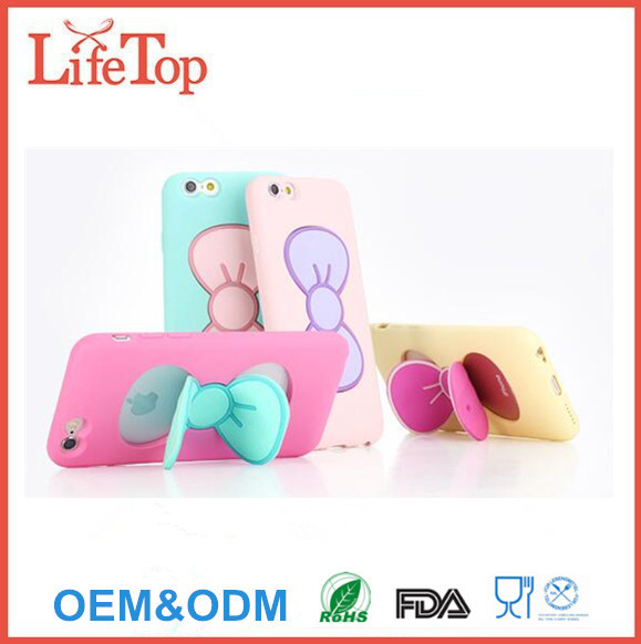  2 in 1 Bowknot Bow Rosette Phone Stand Holder Case