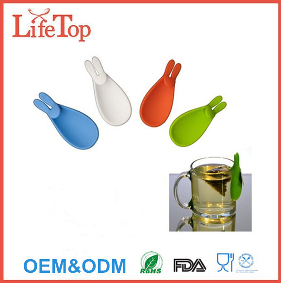 Silicone Rabbit Style Tea Bag Holder 