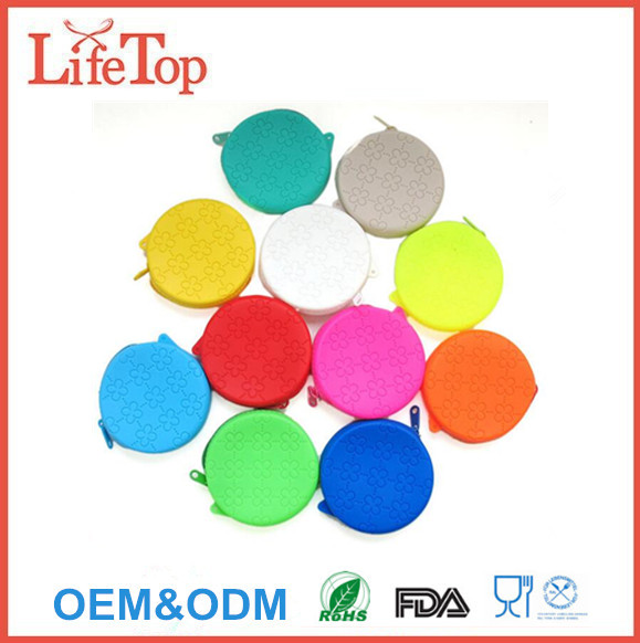 Round Silicone Coin Bag