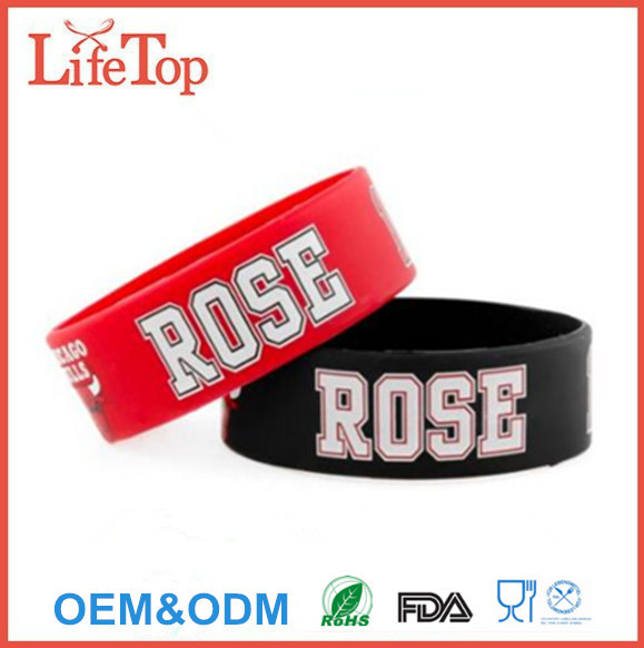 NBA Chicago Bulls Derek Rose Player Silicone Rubber Bracelet