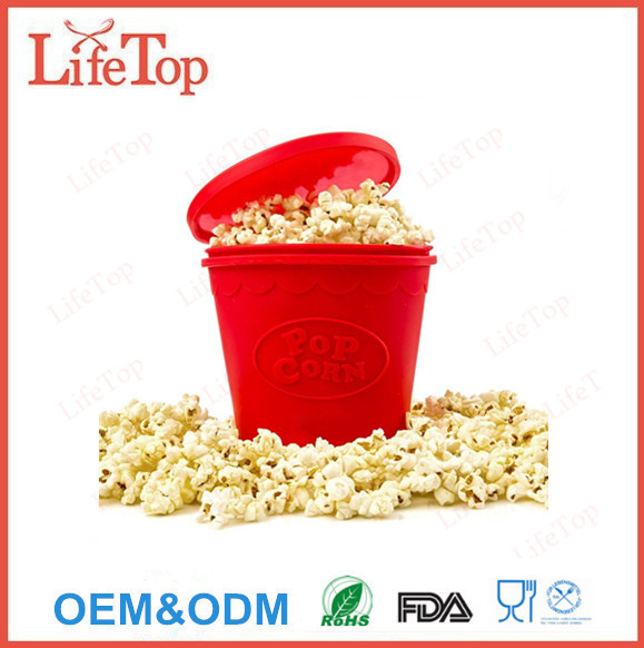 BPA Free Silicone Popcorn Maker 2 Quarts (6 - 8 Cups)