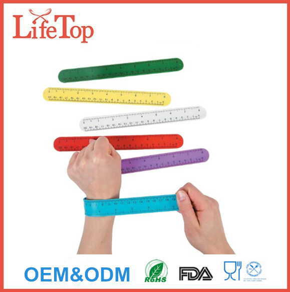 Silicone Ruler Slap Bracelets