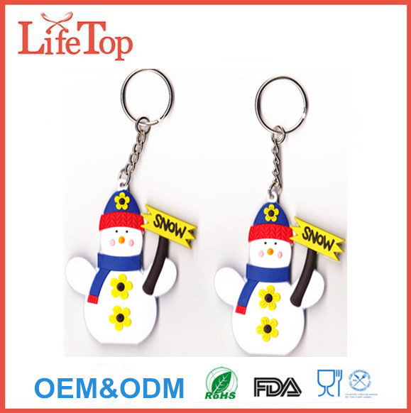 Custom Promotional Gift PVC Figural Key Ring Keychain